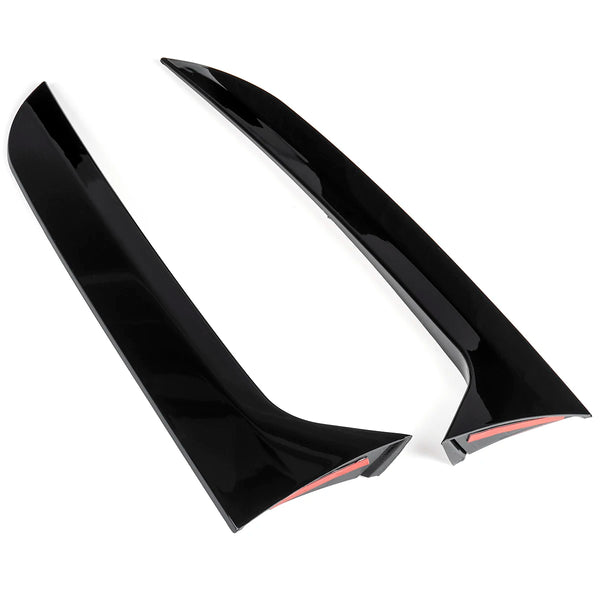 For Volkswagen For VW Tiguan MK1 Glossy Black Car Rear Window Side Spoiler Canard Splitter Trim Spoilers Replacement 2007-2016