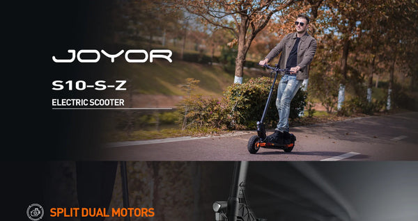 Joyor S10-S-Z Adult E-scooter 1000W*2 Motor 60V18Ah Escooter 10 Inch Off Road Tire Off Road Electric Scooter