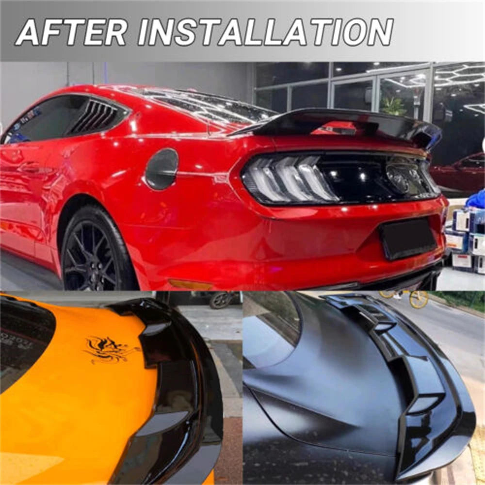 Rear Spoiler For Ford Mustang 2015-2023 Accessories Coupe Glossy Black/Carbon GT Style Trunk Wing ABS Car Exterior Parts HOT
