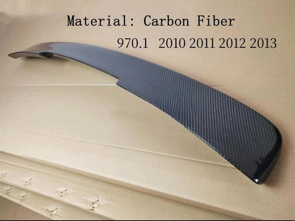 For Porsche Panamera 970 970.1 970.2 2010-2016 Real Carbon Fiber Roof Spoiler High Quality Rear Wing Trunk Top Lip Splitter