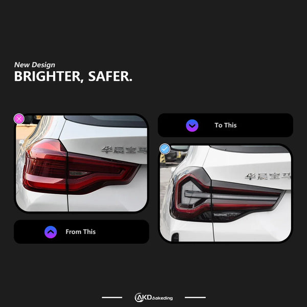 Car Lights For X3 G01 G08 2018-2022 LED Auto Taillights AKD Original Design Rear Lamp Dynamic Backlight Accessories Kit