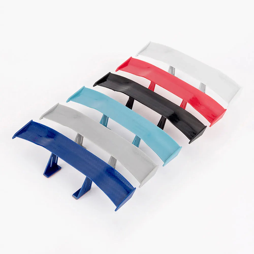 Carbon Look Car Rear Spoiler Mini Wings Small Model Decoration ABS Auto Accessories Black Blue Red White Grey Winglet