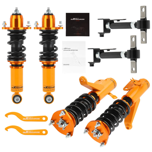 MaXpeedingrods Coilovers Shocks & Rear Control Camber Arms for Acura RSX 02-06	0
