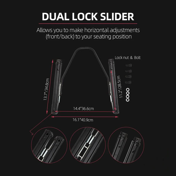 JIABEIR 1041D Black/Pink High Quality Leather Car Vehicle Comfortable Gaming Station Adjustable Sim Bucket Sport Racing Seats