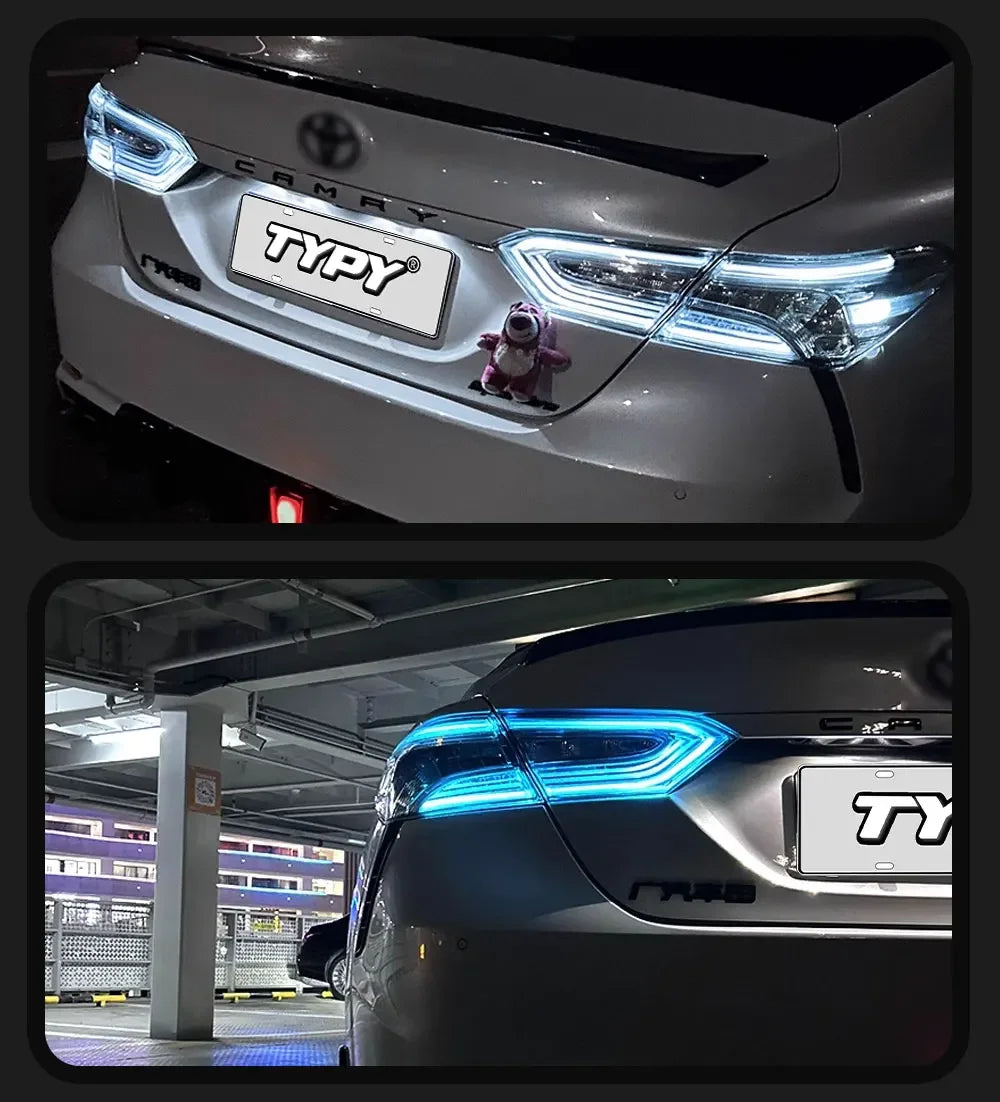 TYPY Car Lights For Toyota Camry RGB Taillight 2018-2023 LED Projetor Tail Lamp Daytime Running Light Automotive Accessories