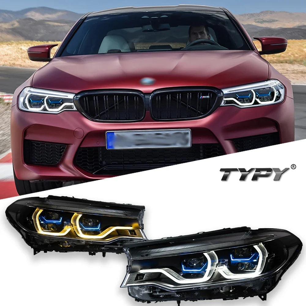 Car For BMW 5 Series G30 G38 Headlights 2018-2020 Upgrade Modified to New DRL Dynamic Turn Signal LED Headlight Auto Accessories