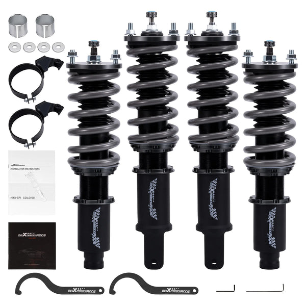 Maxpeedingrods T7 Coilovers Struts Shocks Kit For Honda CR-X 1988-1991 ED EE EF For Honda Civic 1996-2000 EJ EK EM