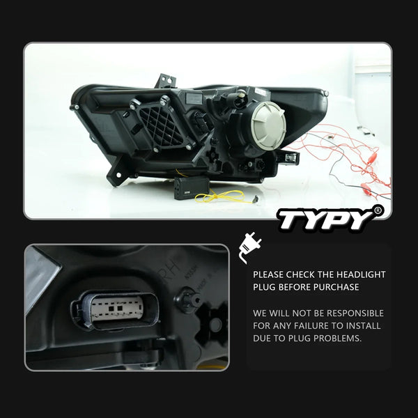 TYPY Car Lights For Ford Mustang RGB 2015-2017 Headlight LED Projetor head Lamp Daytime Running Light Automotive Accessories