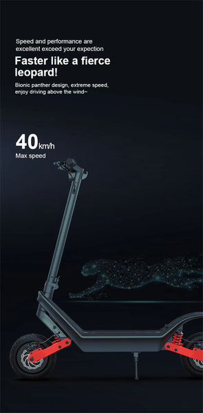 HX X10 Dual Motor Powerful Electric Scooter 2000W Off-road Adult 48V 18.2AH Electric Kick Scooter Foldable 11.0 Inch E Scooter