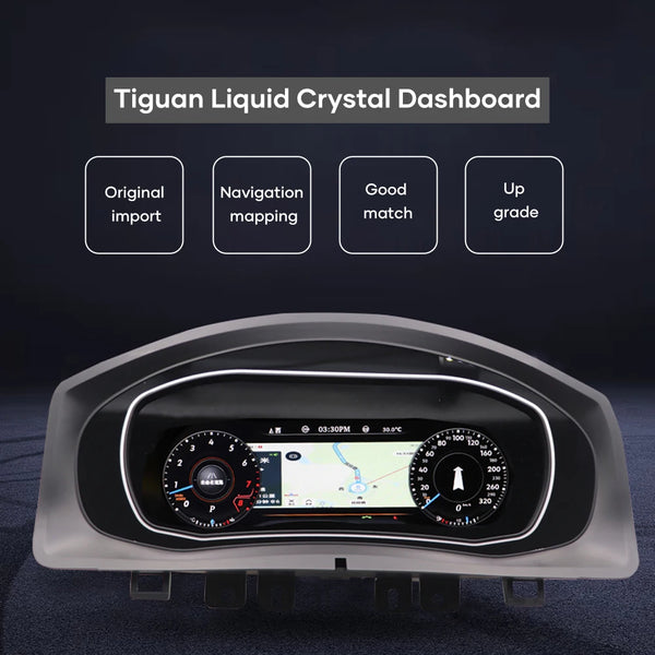 12.3‘’ LCD Digital Dashboard Cluster For Volkswagen Tiguan 2009-2017 Years tablero Auto Radio Instrument Panel Cockpit