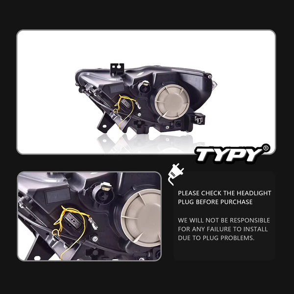 TYPY Car Headlights For Ford Mustang 2015-2022 LED Car Lamps Daytime Running Lights Dynamic Turn Signals Car Accessories