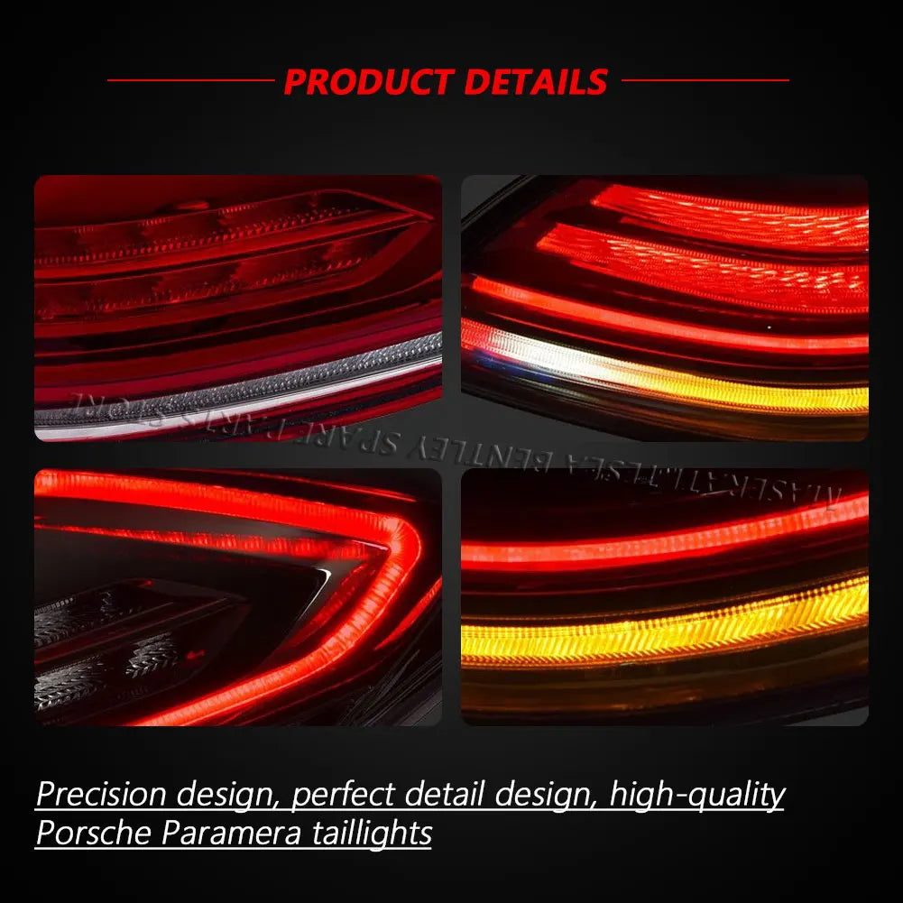 LED Taillights For Porsche panamera 970.1 2010-2013 Upgrade 2022 Turn Signal Rear Tail Lights Plug and Play Dynamic Flowing DRL