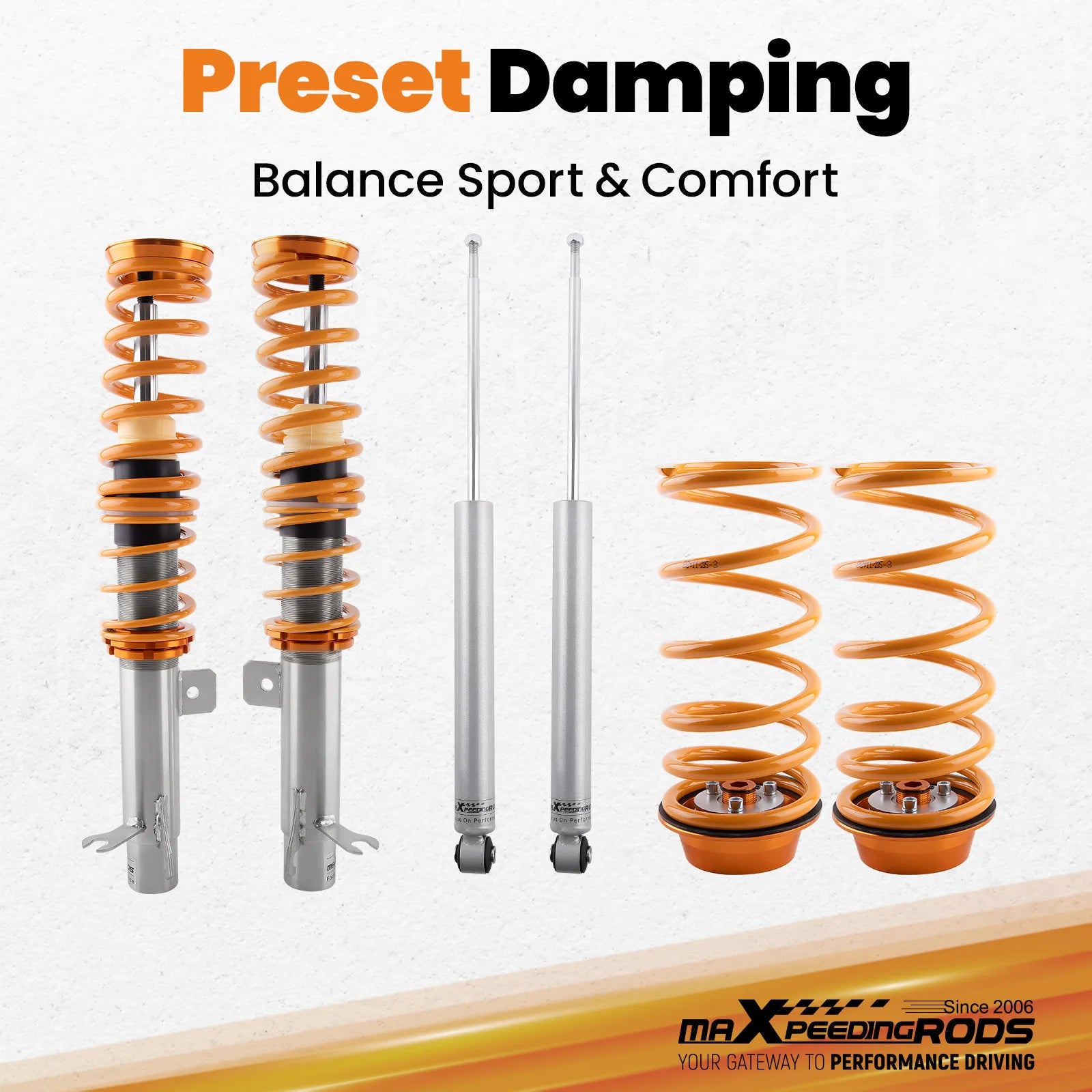 Shock Absorber Coilover Suspension Spring Kits for Ford Focus MK1 98-04 1.8 16V