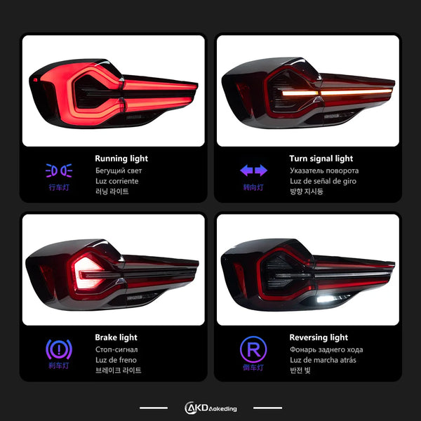 Car Lights For X3 G01 G08 2018-2022 LED Auto Taillights AKD Original Design Rear Lamp Dynamic Backlight Accessories Kit