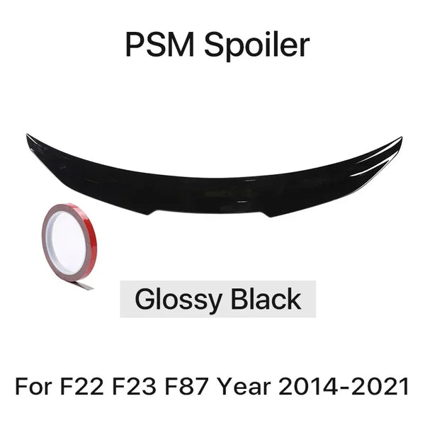 MP M4 PSM Style Rear Bumper Spoiler Lip for BMW 2 Series F22 F23 F87 2014-2021 Roof Trunk Wing Tail Top Wing Rear Wing
