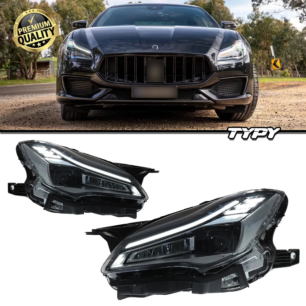 Auto LED Light Headlights Assembly For Maserati Quattroporte 2013-2021 Upgrade Full LED Front Lamps