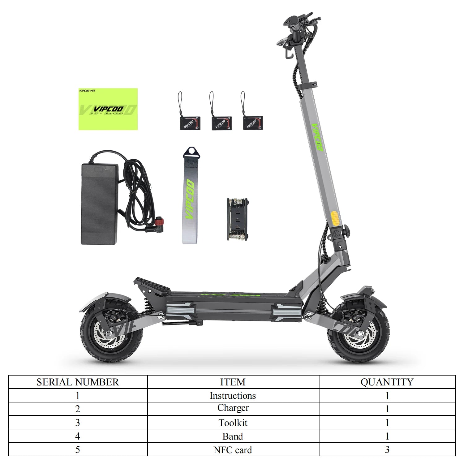 VIPCOO VS6 PRO Fast Electric Scooter 2x1200W Dual Motors 52V 20.8Ah Power Battery 50-65Km Range Foldable Adult City E-Scooter