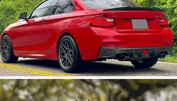 MP M4 PSM Style Rear Bumper Spoiler Lip for BMW 2 Series F22 F23 F87 2014-2021 Roof Trunk Wing Tail Top Wing Rear Wing