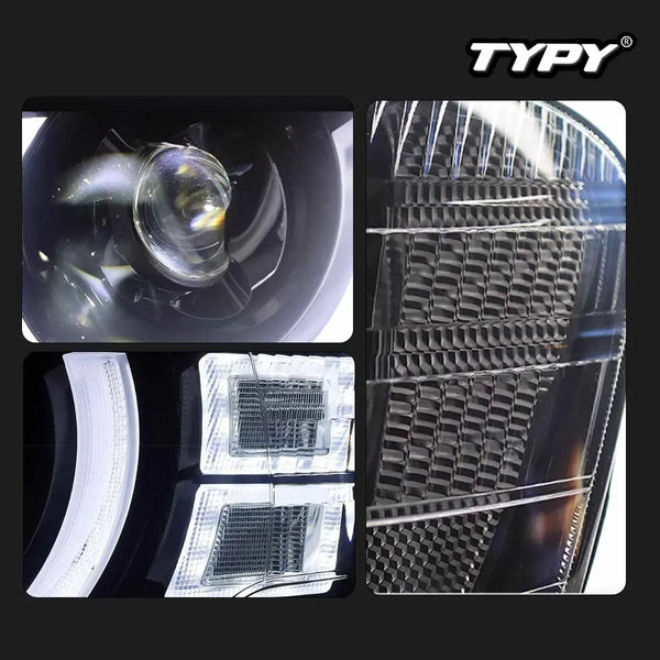 TYPY Dynamic Signal Head Lamp Automotive Accessories Upgrade Modified New LED For Mitsubishi Pajero Headlight 2004-2014