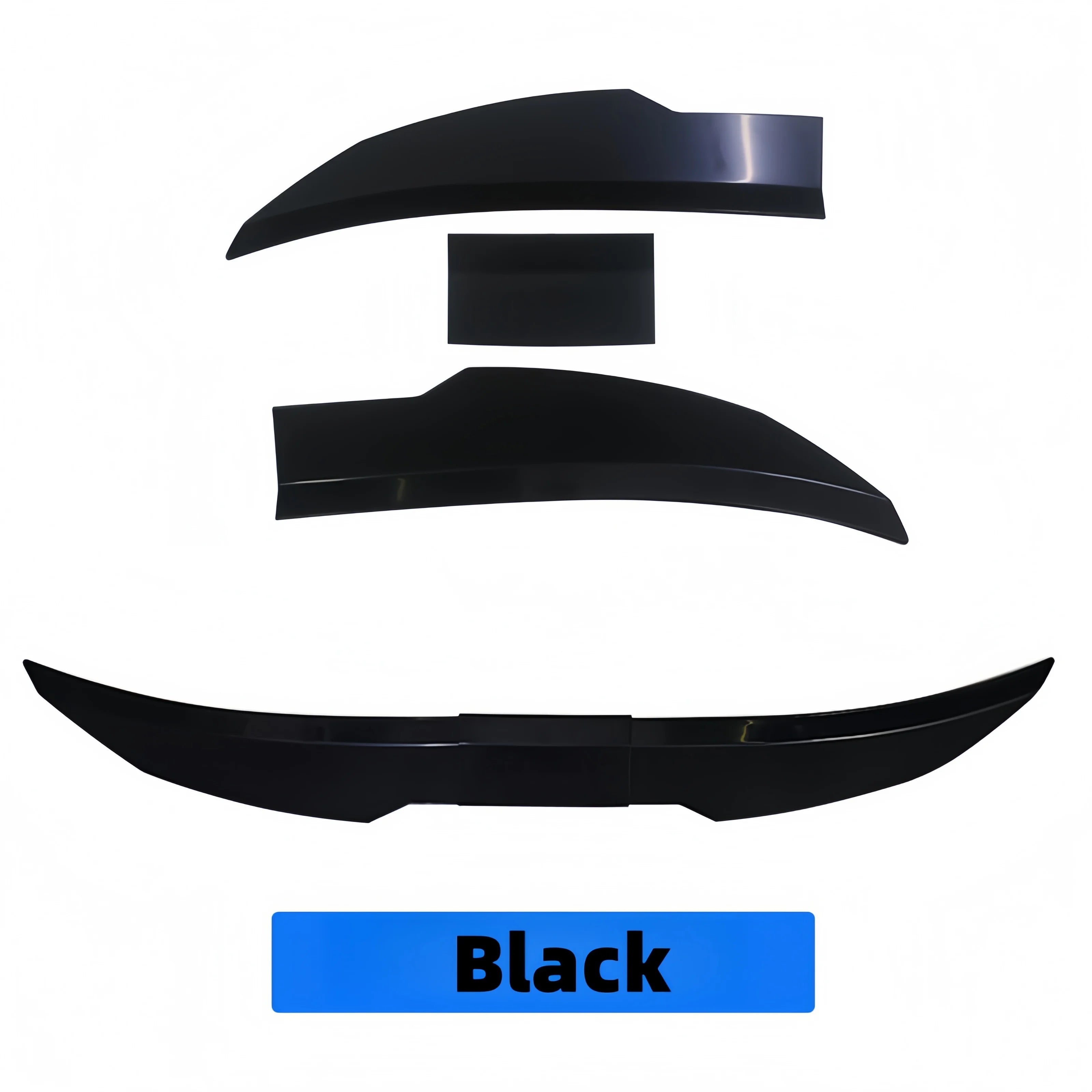 3Pcs Universal Trunk Tail Rear Wing Spoiler 115-125Cm For BMW For Tesla For Audi Toyota Honda KIA Hyundai Car Accessories