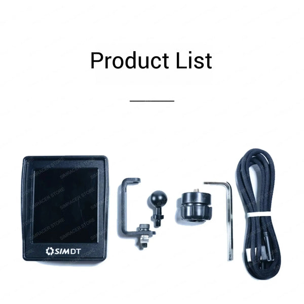 SIMDT PC Simracing Gear Display Dashboard Gear Instrument Panel for Racing Game Accessories for LogtiechG29 Thrustmaster Fanatec