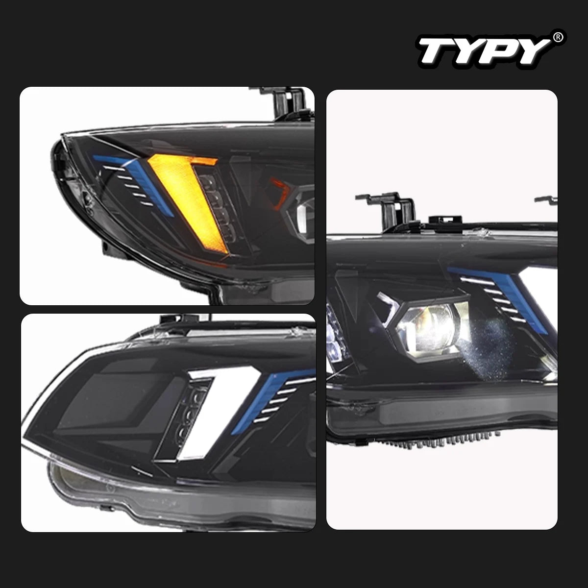 TYPY New LED Car Headlights For BMW E92 E93 Headlight 2011-2013 Signals Auto Accessories Daytime Running Lights