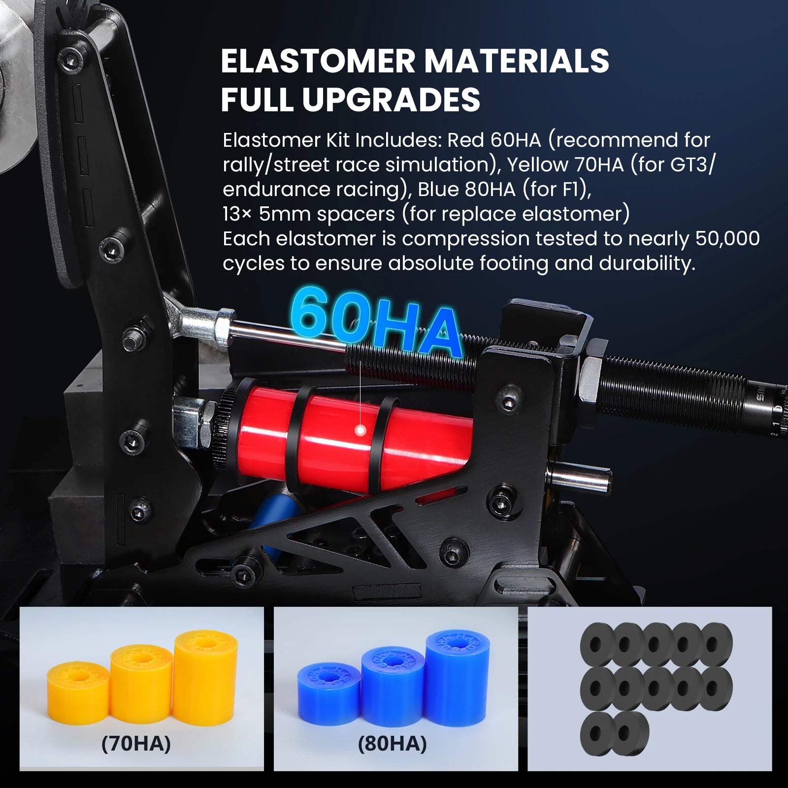 SIMSONN PRO X Ultra Sim Pedals PC Sim Racing Simulator Pressure Sensor Load Cell Pedal HE Hydraulic Pedal for PC Cockpit Pedal