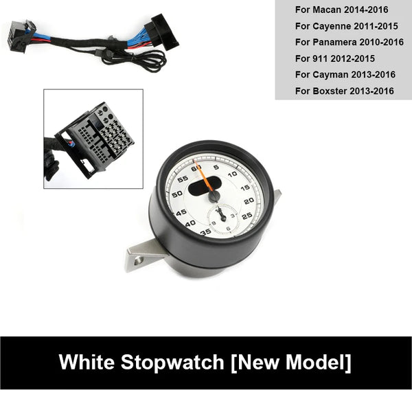 For Porsche Panamera 2010-2016 Cayman Boxster 2013-2016 911 2012-2015 Cayenne 2011-2015 Macan 14-16 Chrono Timer Stopwatch Clock