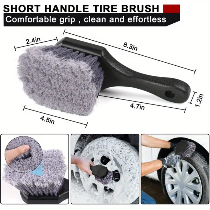 20 pieces of wheel and tire brush kit, car detail drilling brush kit, car washing and cleaning brush kit