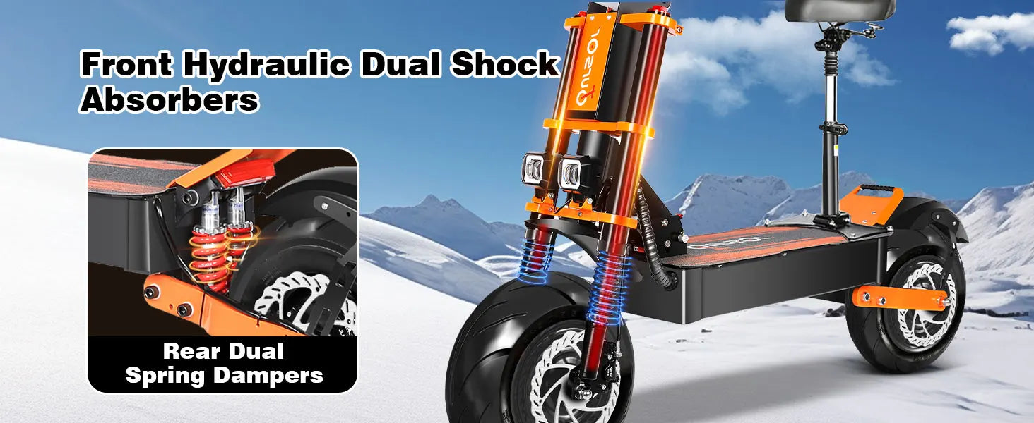 TOURSOR X8 PRO adult electric scooter 4000W*2 motor 60V 38.8AH Folding E-scooter 14-inch off-road tire mountain Escooter