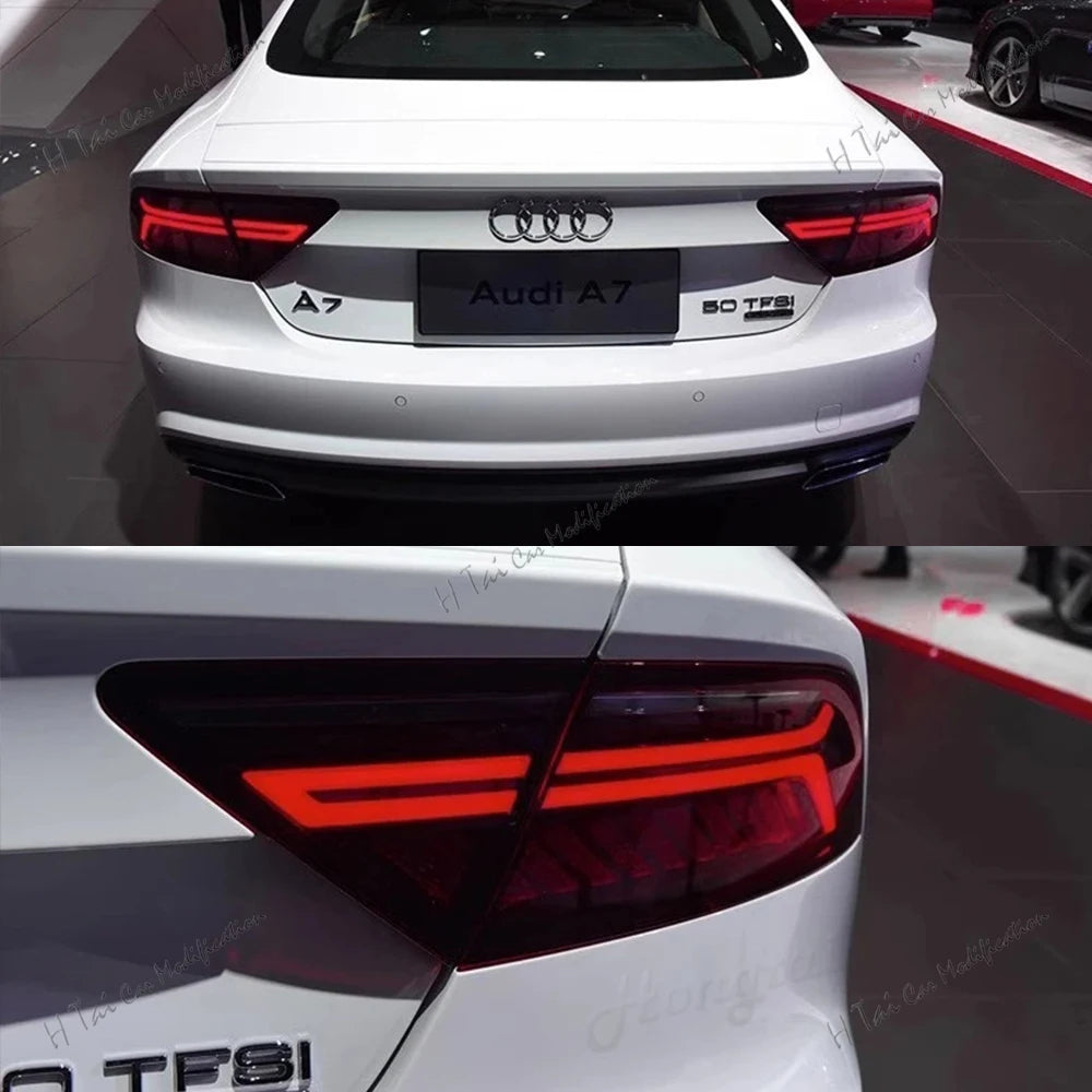 Pair Tail Light Assembly For 2011-2012-2013-2014 Audi A7 LED LED Tail Lights Brake lights Tail Lamp Driving Lights Brake Light