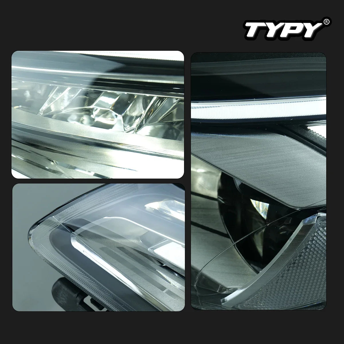 TYPY Car For Maserati Quattroporte LED Headlights 2013-2017 Upgrade to NEW Dynamic Turn Signal Lamp Brake DRL Car Accessories