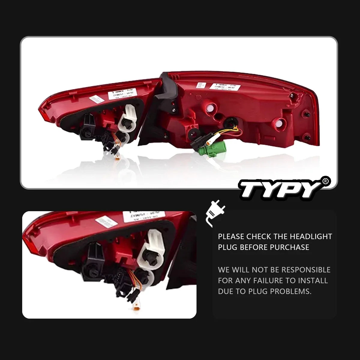 TYPY Car For Audi A5 RGB Taillights 2008-2016 Upgrade Modified to New DRL Dynamic Turn Signal LED Taillight Auto Accessories
