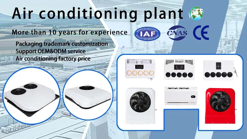 Electric Truck Air Conditioning Systems Parking Air Conditioner 12 Volt 24v Split Parking Cooler For Camper Van Cabin