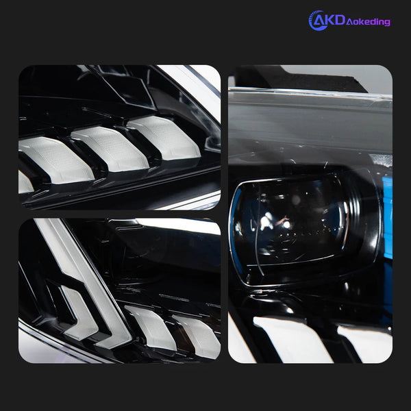 AKD Car Styling Head Lamp for Audi Q7 Headlights 2006-2015 Q7 LED Headlight Projector Lens DRL Animation Automotive Accessories