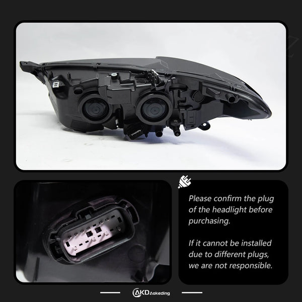 Headlight For Ford Fusion 2013-2016 Mondeo Car 12V LED DRL Hella 5 Xenon Lens Hid H7 Mondeo AKD Car Accessories