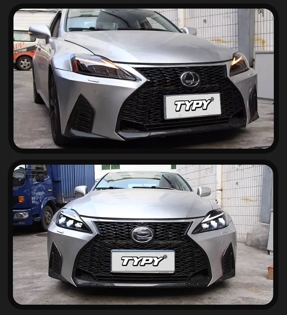 TYPY LED Headlights for Lexus IS350 2006-2012 IS250 IS350C ISF 220d RGB Car Front Lamps Start UP