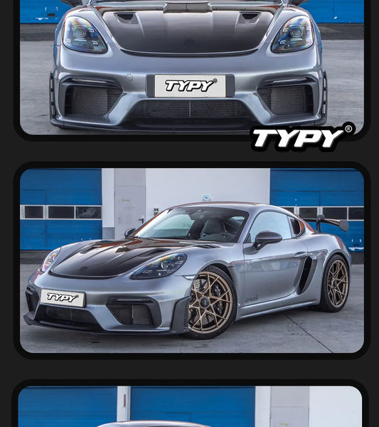 TYPY LED DRL Lightbar Projector Headlights Porsche 718 Cayman Boxster 2016-2023 Upgrade New Style LED PLDS Lasers Head Lamps 2 PCS Plug and Play - NOT Factory OE AFS - LHD & RHD Available