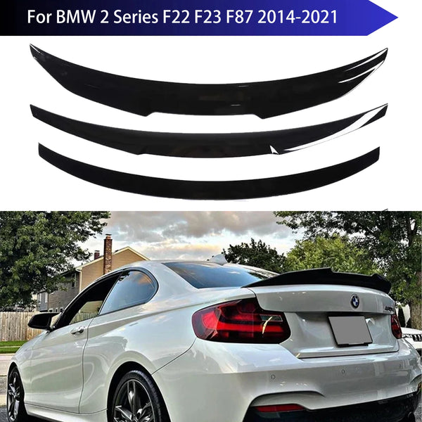 MP M4 PSM Style Rear Bumper Spoiler Lip for BMW 2 Series F22 F23 F87 2014-2021 Roof Trunk Wing Tail Top Wing Rear Wing