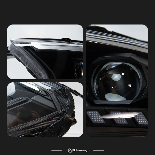 AKD Auto Parts For Ranger Headlights 2016-2020 LED Headlights Ranger DRL Turn Signal High Beam Angel Eye Projector Lens