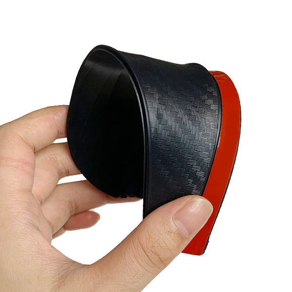 2 Pcs Car Carbon Fiber Rain Brow Rear View Mirror Rain Cover Self-Adhesive Sun Visor Clear Vision Tools Auto Mirror Accessories