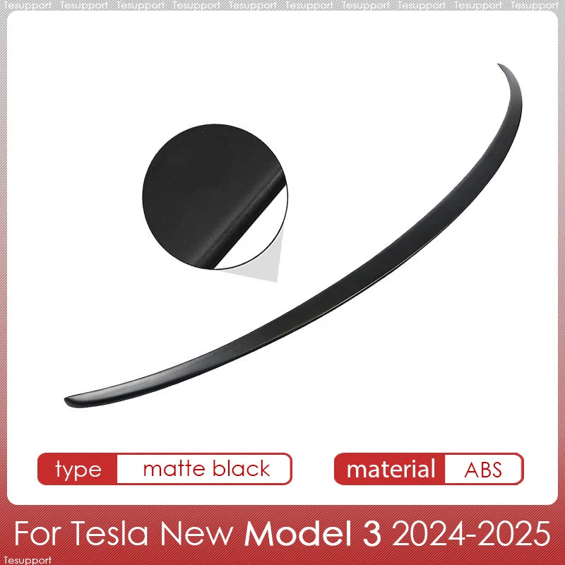 For Tesla Spoiler Model Y Juniper 2025 Accessories Spoilers Wings for Tesla Model 3 Highland 2025 3/Y 2017-2025 ABS Material