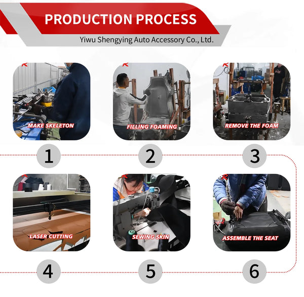 Tiypeor Double Slide Modified Car PVC Leather Race Seats Reclining Universal Racing Seat