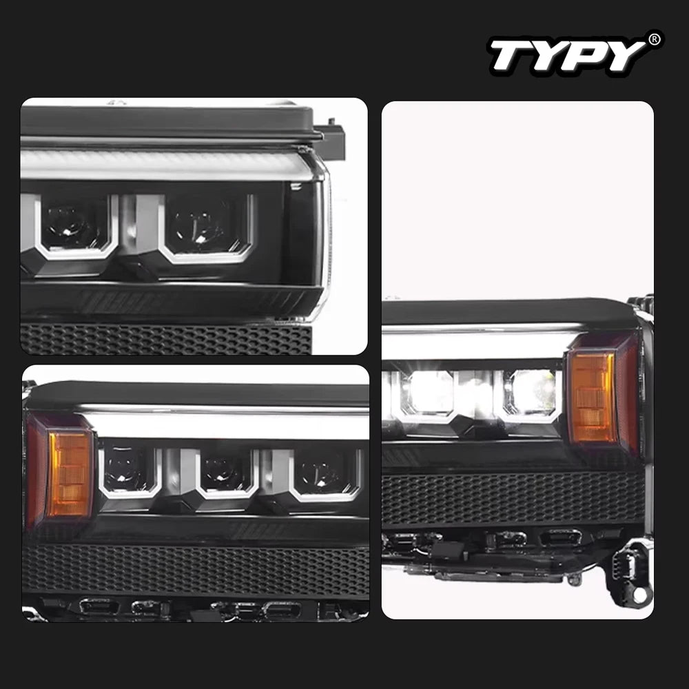 TYPY Car For Toyota Prado LC250 Headlight 2024-2025 Upgrade Modified New DRL Dynamic Turn Signal LED Headlight Auto Accessories