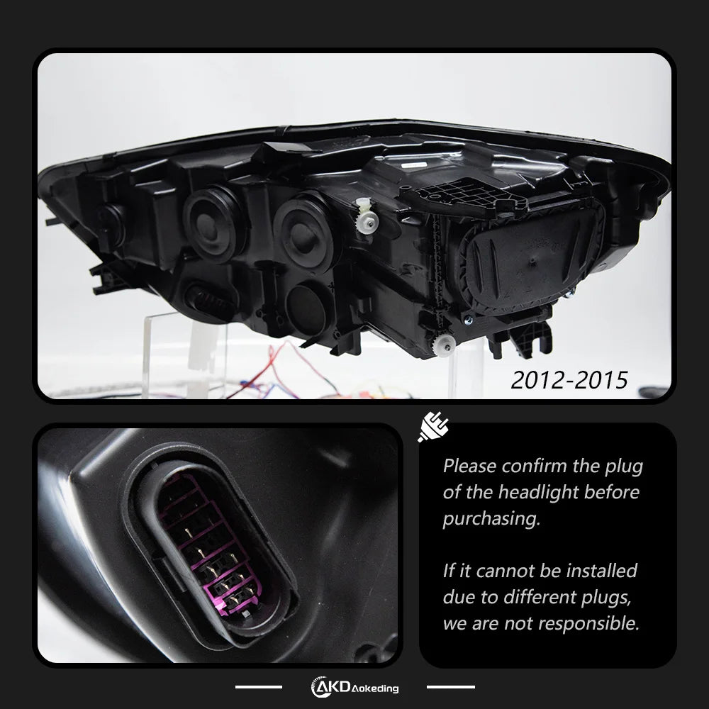AKD Head Lamp for Audi A6 C7 LED Headlight 2012-2018 Headlights A6 C7 DRL Turn Signal High Beam Angel Eye Projector Lens