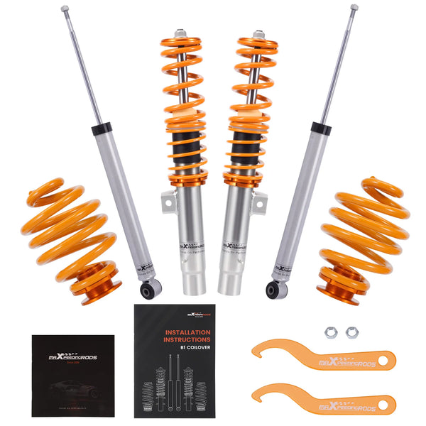 maXpeedingrods Adjustable Coilovers Suspension Kit For 3 series E46 320i 325i 328i 330i 320d 330d  Coil Spring Kit