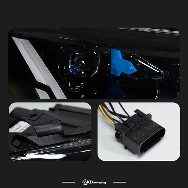 Car For AUDI Q7 2006-2015 Headlights DRL Hella 12V H7 LED Bi Xenon Bulb Fog Lights Decoratio Car Supplies Accessory Q7 Head Lamp