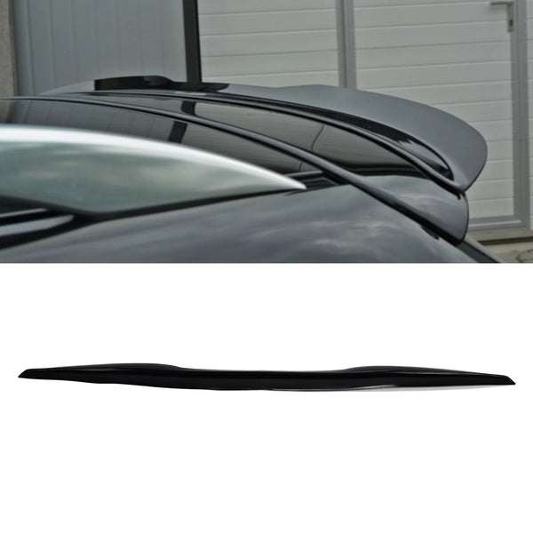 113cm*7cm Rear Roof Trunk Spoiler Lip Tail Wing Rubber Glossy Black Anti UV for Car High Gloss Anti-ultraviolet Varnish