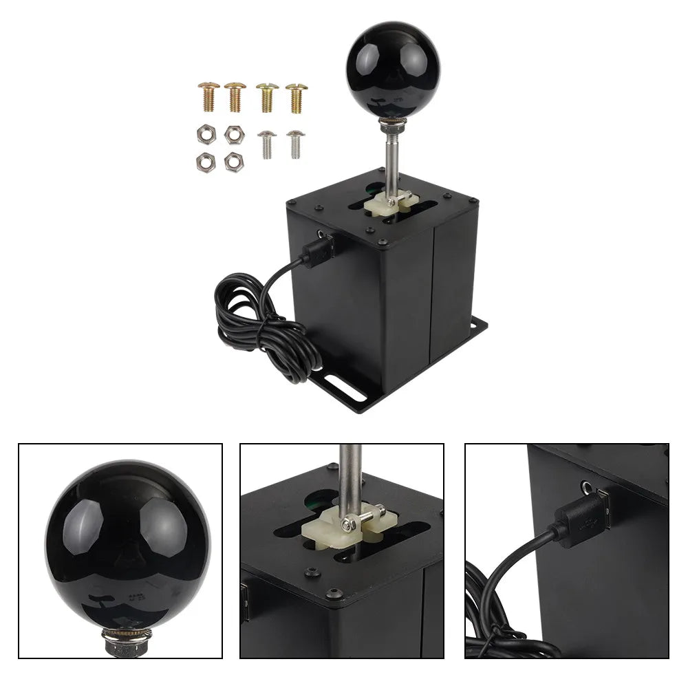 USB Simulator Shifter Hall Sensor For Logitech G29/G25/G27/G920 T300RS/GT H Gear Shifter For ETS2 WRC PC Sim Racing Games 6R/7R