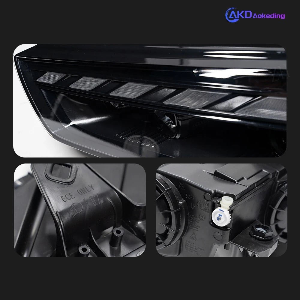 Car For Audi A3 8V 2013-2016 Sedan S3 Hatchback RS3 Headlights Drl Hella Led Bi Xenon Bulb Fog Lights Car Accessory Head Lamp